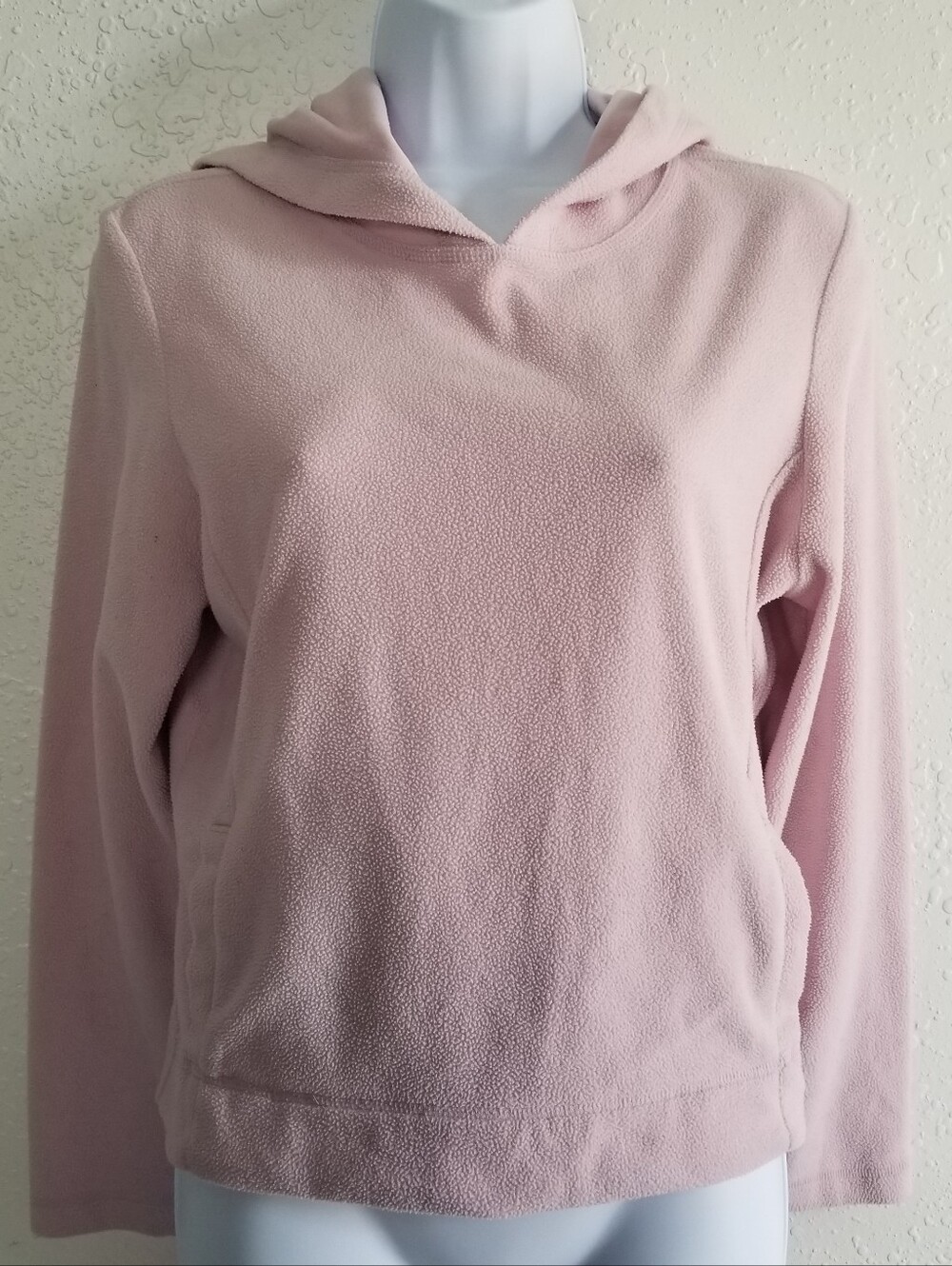 Pink Fleece Hoodie Size Small Vintage